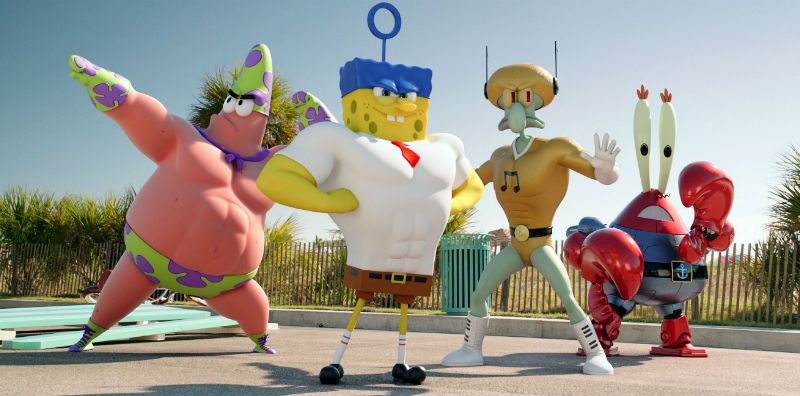 The characters from The Spongebob Movie: Sponge Out Of Water