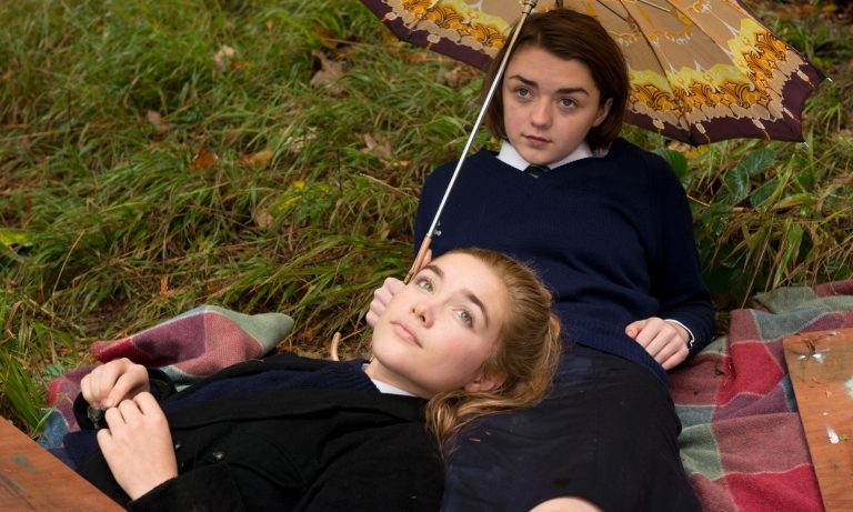 Florence Pugh and Maisie Williams in THE FALLING (dir. Carol Morley)