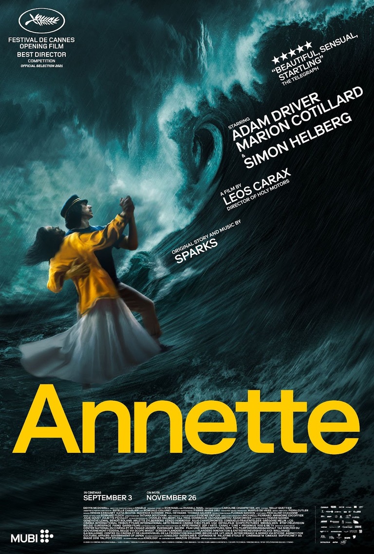 ANNETTE | Official Trailer | In UK Cinemas September 3 & On MUBI November 26