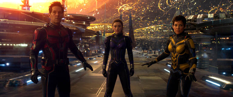 In the film, which officially kicks off phase 5 of the Marvel Cinematic Universe, Super-Hero partners Scott Lang (Paul Rudd) and Hope Van Dyne (Evangeline Lilly) return to continue their adventures as Ant-Man and the Wasp.