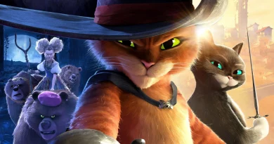 When Puss in Boots first appeared in one of the Shrek movies, a swashbuckling, scene and heart stealer with a wickedly mischievous face was born.   Seductively and joyously voiced by Antonio Banderas, he was a Douglas Fairbanks among cats.  