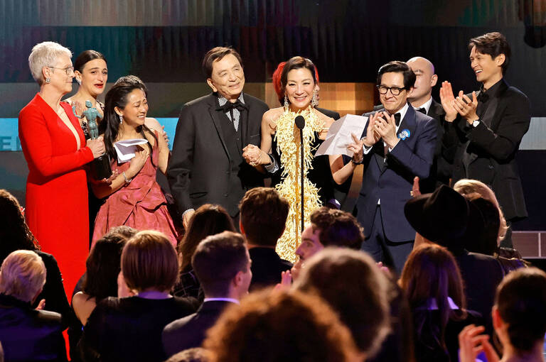 The SAG Awards are voted on by the 120,000-plus members of SAG-AFTRA. The ceremony also paid special tribute to Sally Field, who was given the SAG Life Achievement Award. Scroll down for a complete list of actors who were crowned winners 