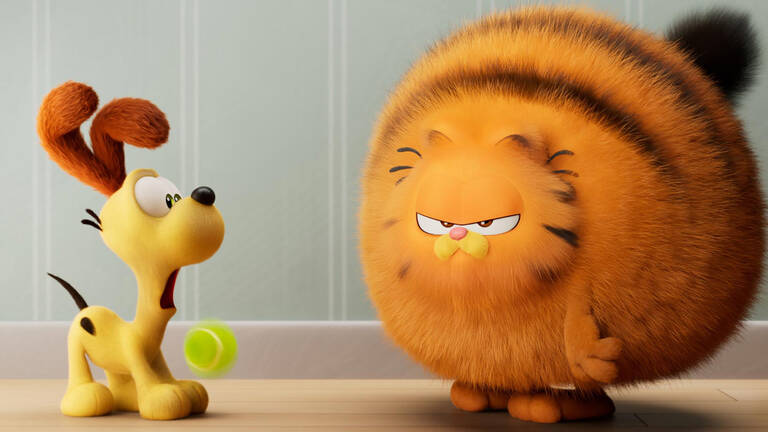 Indoor cat 🐾 Outdoor adventure. Watch the New Trailer for The #GarfieldMovie.