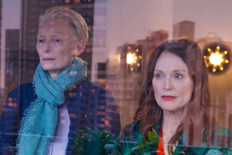 The film follows Ingrid (Julianne Moore), a successful autofiction novelist, and Martha (Tilda Swinton), a war reporter, who reconnect after years of separation.