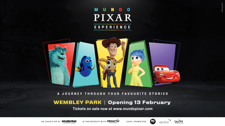 Tickets are on sale now for Mundo Pixar Experience, the hugely anticipated multi-sensory exhibition which lands in Wembley Park, London February 2026.