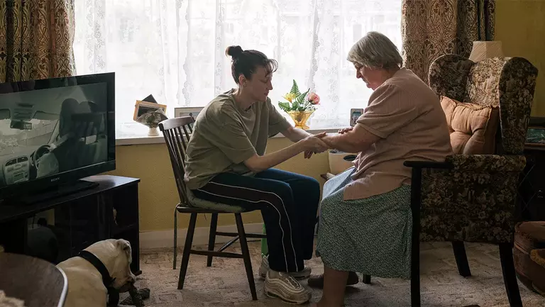 Pensioner Elsie (Brenda Blethyn) and her younger neighbour Colleen (Andrea Riseborough) live next door to each other in featureless, semi detached bungalows.