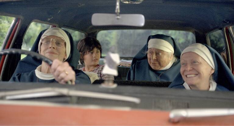 Davis, Weaver and Margolyes play three ageing nuns whose convent home is about to be sold over their heads to a developer by their conniving bishop.